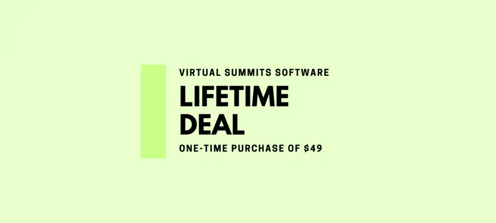 Virtual Summits Software lifetime deal
