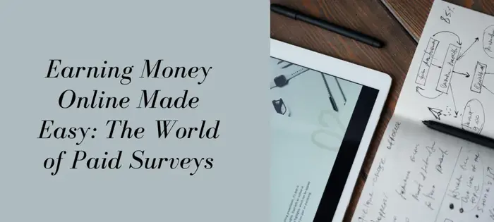Earning Money Online Made Easy The World of Paid Surveys