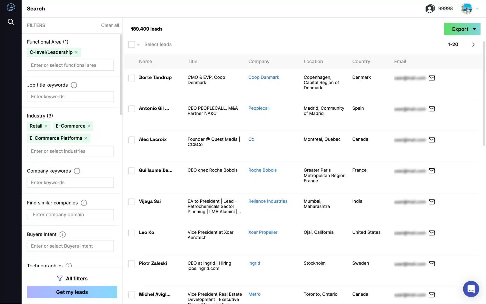Muraena Lifetime Deal $59 | Access over 140 million B2B leads 1 B2B leads database