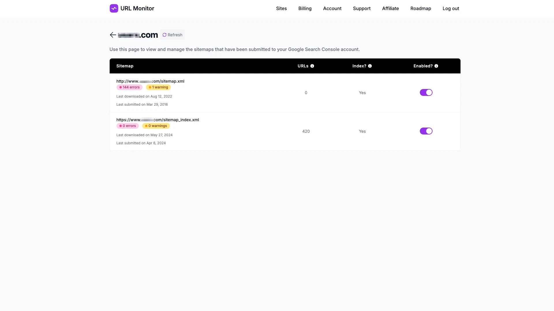Sitemaps