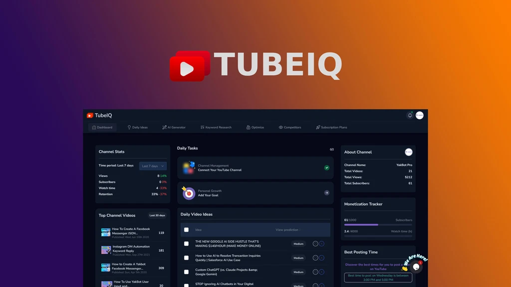 TubeIQ Lifetime Deal